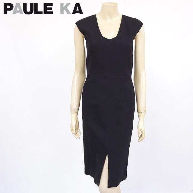 S ポールカ Paule Ka レディース ワンピース ミディアム ブラック系 ノースリーブ サイズ 38 Xs2387 Xs2387 E Warehouse 通販 Yahoo ショッピング