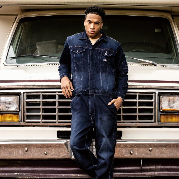 Dickies（ディッキーズ） デニム 長袖つなぎ 男女兼用 D-686