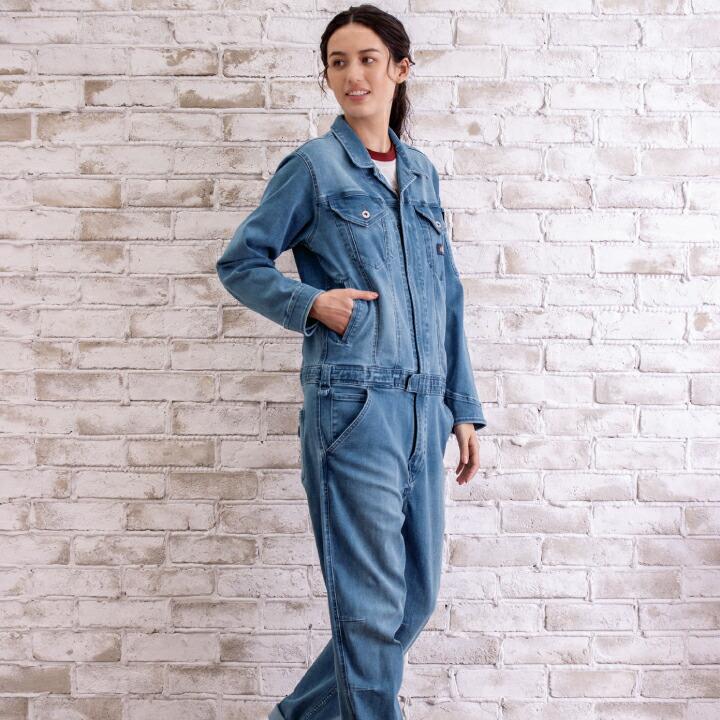 Dickies（ディッキーズ） デニム 長袖つなぎ 男女兼用 D-686