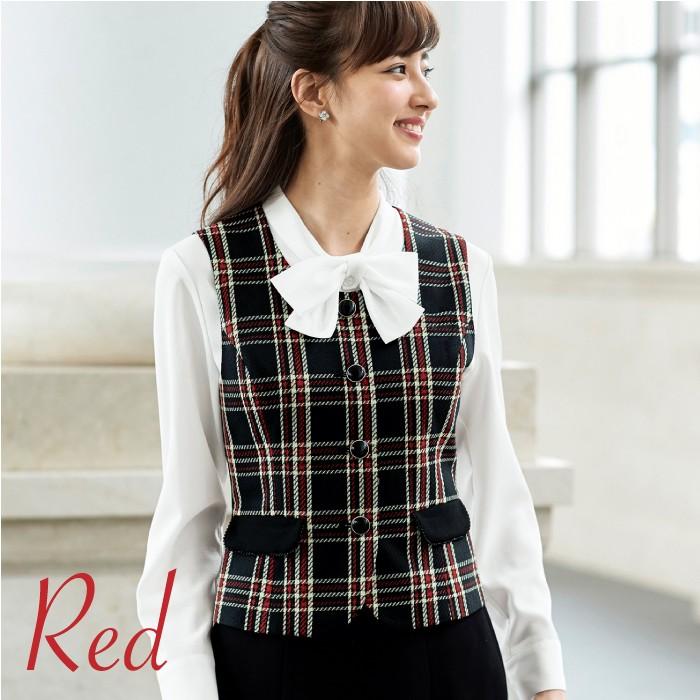 事務服 ベスト 11790 オールシーズン レディース en joie アンジョア