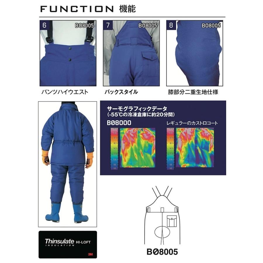 サンエス 冷凍倉庫用防寒パンツ BO8005 防寒服 防寒着 作業服 サンエス 冷凍倉庫用防寒パンツ BO8005 防寒服 防寒着 作業服