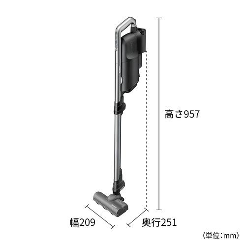 シャープ EC-Y50KR ヤマダオリジナルモデル スティッククリーナー 紙パック 充電式 ブラックの画像