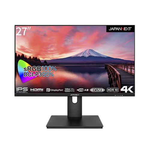 JAPANNEXT JNIPS273UHDRC65W 27型 4K液晶モニター IPSパネル搭載