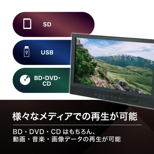 BLUEWIDE BW-F14BD 14インチ ポータブルBDプレーヤー フルセグ