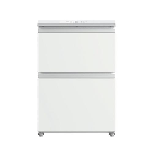 AQUA AQF-DFA15R(W) ファン式冷凍庫 2ドア 引き出しタイプ 145L サテン