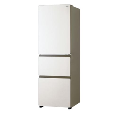 Haier 冷蔵庫 375L 右開き 3ドア 鮮度キープ冷凍 大容量野菜室 フレッシュルーム JR-CVM38A-W ホワイト系の画像
