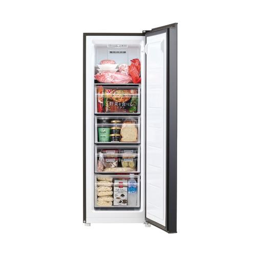 Haier JF-UFS11B-K ファン式冷凍庫 107L 前開き 1ドア 幅45cm 冷凍冷蔵