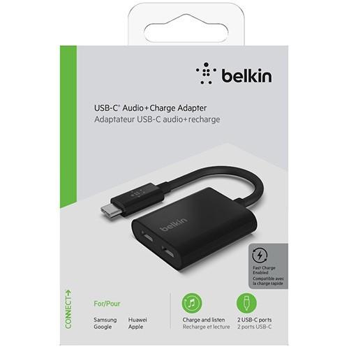 Belkin ベルキン F7U081btBLK CONNECT USB-C オーディオ＋充電アダプタ ブラック｜e-wellness｜02