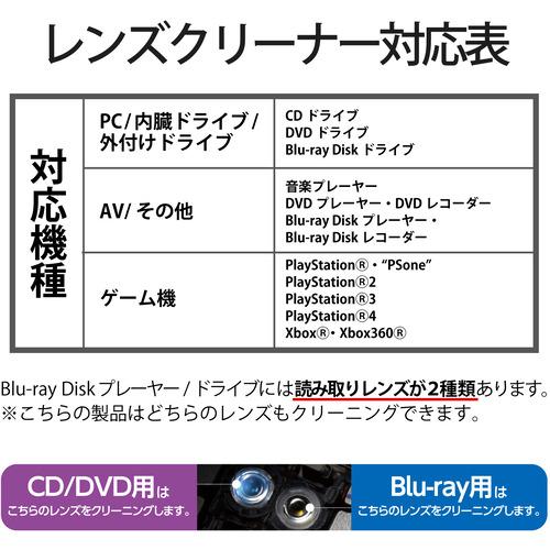 エレコム AVD-CKBRP2 テレビ用クリーナー Blu-ray CD DVD レンズクリーナー 湿式 2枚組｜e-wellness｜06