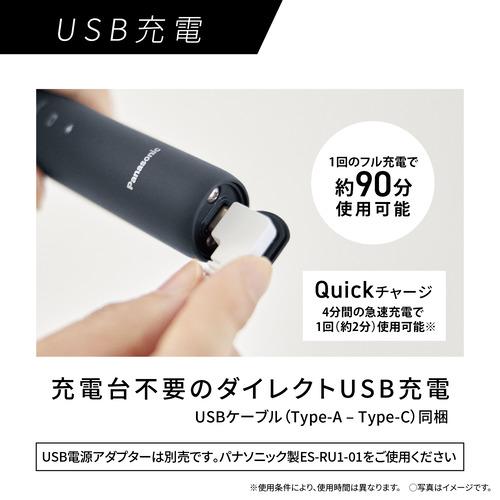 パナソニック EW-DA48-A 音波振動ハブラシ ドルツ リニア音波振動 ポイント磨きブラシ付属 ディープネイビーの画像