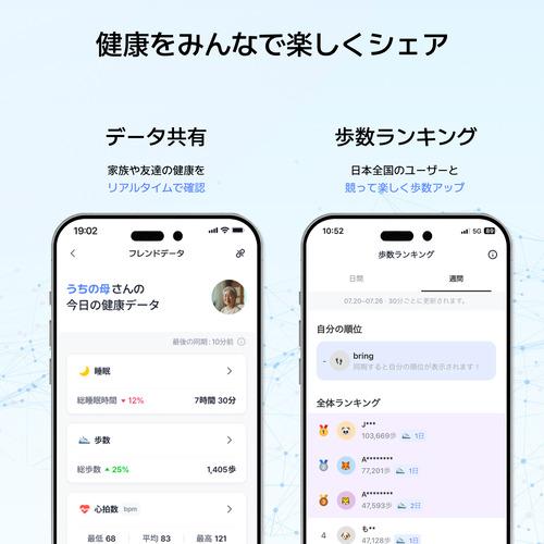 b.ring B085TNSV2 G2モデル スマートリング チタン AI 健康管理 睡眠管理 サイズ 8 b.ring G2 Bluetooth対応 シルバー