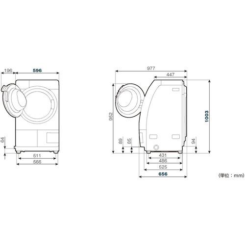 3年保証つき】ヤマダオリジナル ドラム式洗濯乾燥機 洗濯9.0kg 乾燥4.5