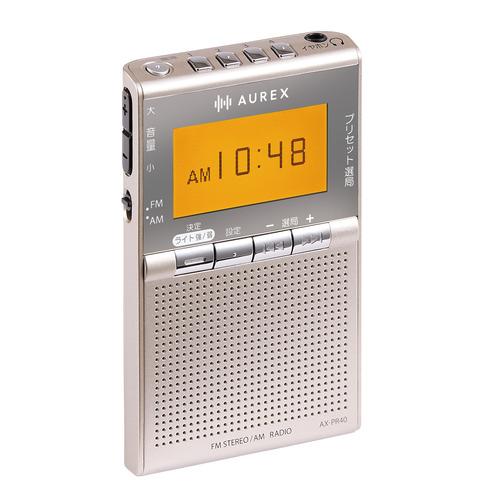 東芝 AX-PR40(N) ポケットラジオ AUREX(オーレックス) 漢字対応液晶