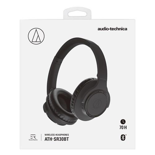 オーディオテクニカ ATH-SR30BT BK ワイヤレスヘッドホン ブラック