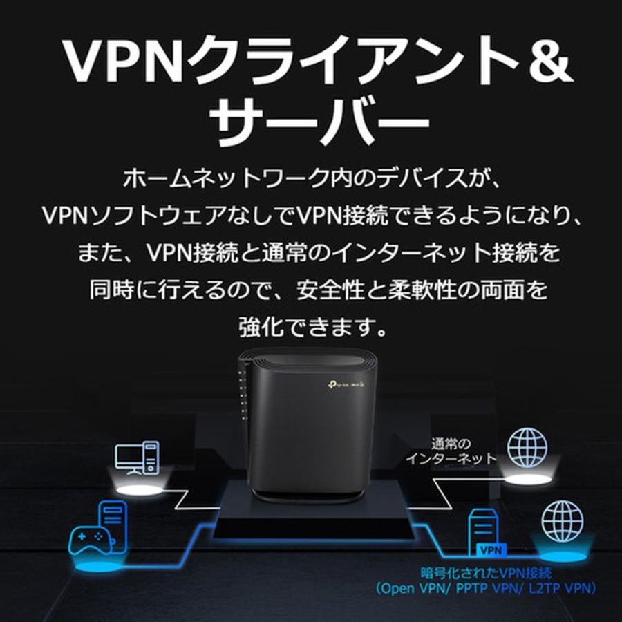 ティーピーリンクジャパン WiFi 6E 無線LANルーター 6GHz メッシュWiFi IPoE IPv6 3年 ARCHER AXE5400｜e-wellness｜06