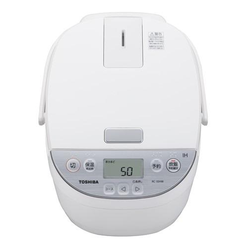 TOSHIBA IH炊飯器 RC-10HW　2026年製 東芝 RC-10HW(W) IH炊飯器 5.5合炊き ホワイト : キムラヤテック