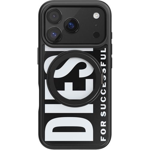 DIESEL iPhone17 Pro Ringstand-MagSAFE Case FW24 black／white 60405