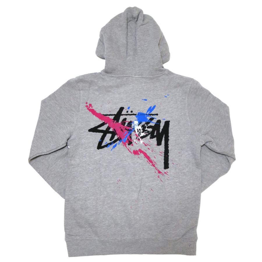 Stussy Stock Paint Hoody (Grey) / ステューシー ストックペイント プルオーバー パーカー USモデル メンズ｜e-westclubstore｜03