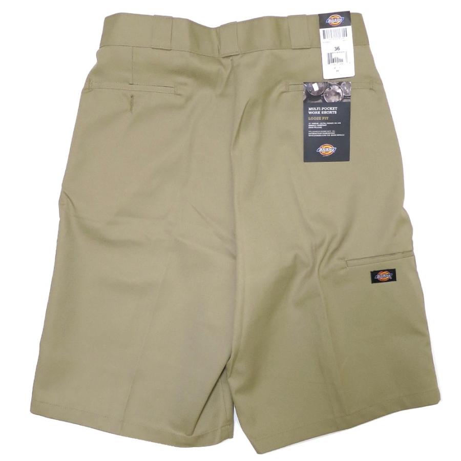 Dickies Loose Fit Shorts 42283 セルフォンワークショートパンツ アメカジ定番 ワークハーフパンツ カーキ｜e-westclubstore｜03