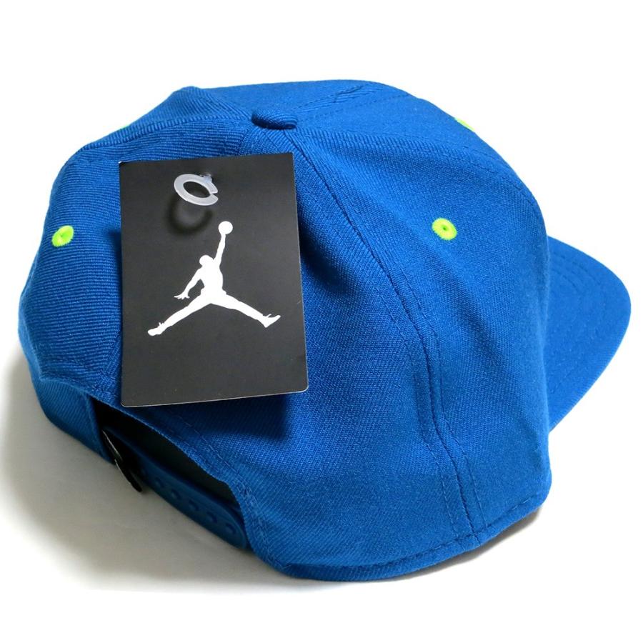 JORDAN BRAND JUMPMAN Snapback Cap (Blue/Lime) / ジョーダン ブランド ジャンプマン スナップバックキャップ ハット USモデル ジャンプマンロゴ 青｜e-westclubstore｜03