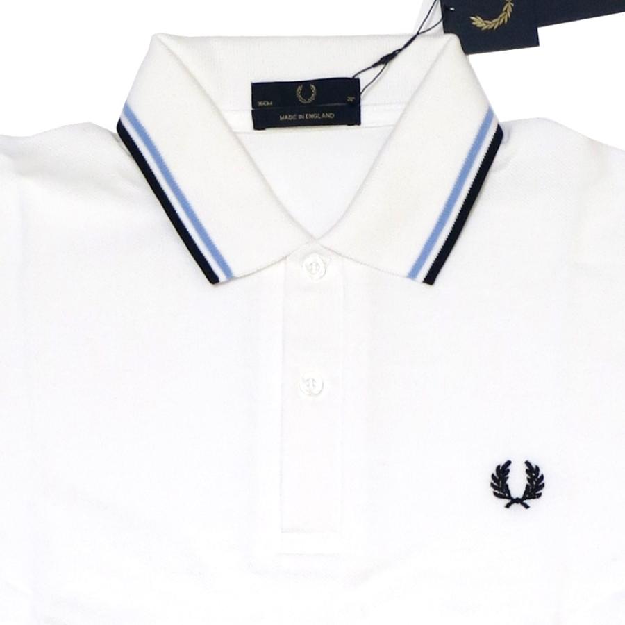 Fred Perry / フレッドペリー 半袖ポロシャツ ホワイト 白 M12 Made In England｜e-westclubstore｜04