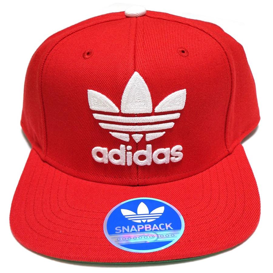 red snapback hat