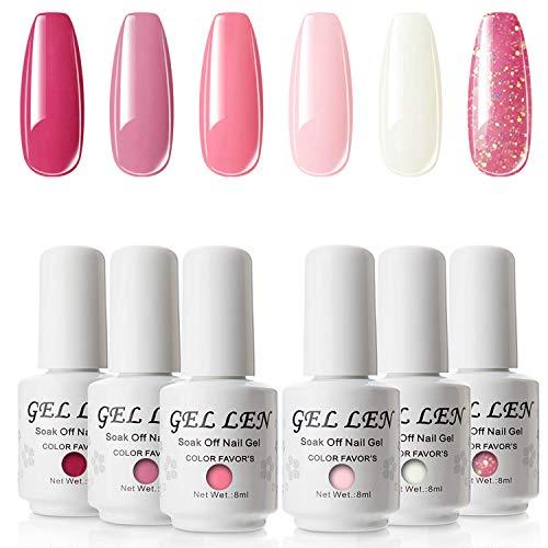セール ネイル G Ellen 春シリーズ Gellen ジェルネイル カラージェル 6色セット ポリッシュタイプ 8ml Uv Led対応 ストロベリーピンク Www Threeriversofs Com