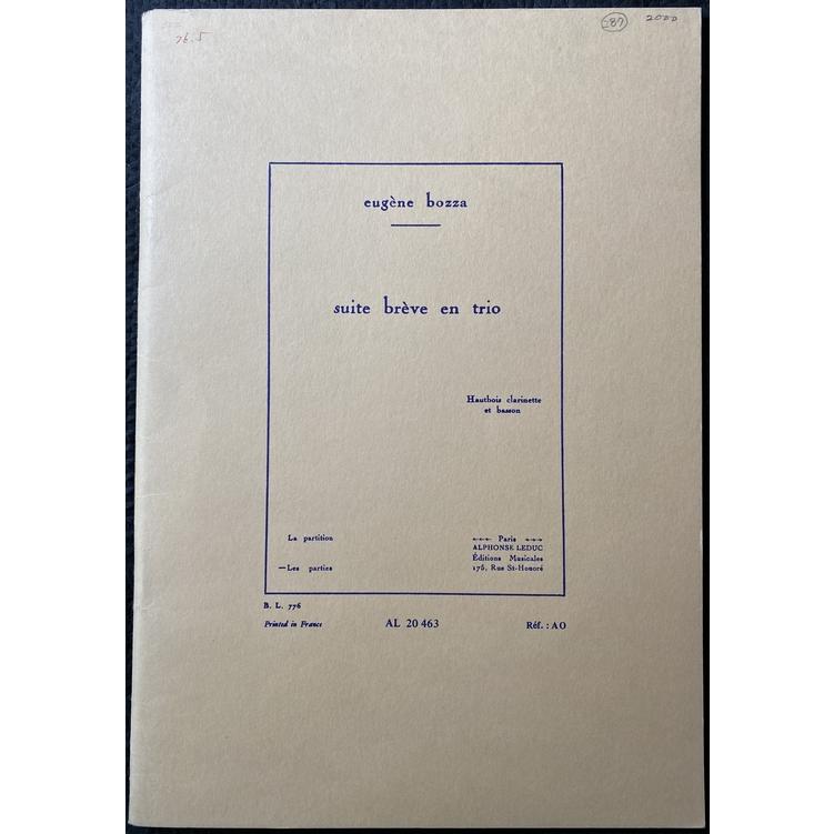 訳あり商品】 木管3重奏(Ob,B♭Cl,Bon)： 三重奏による前奏曲 Suite 