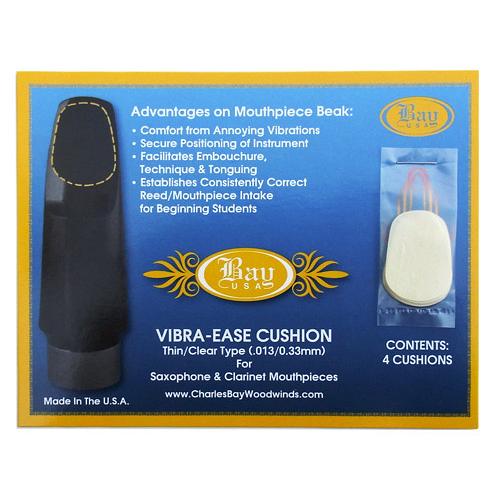 マウスピース パッチ（ベイ・唄口クッション）BAY VIBRA EASE CUSHION　シン（0.33mm）/ クリヤー マウスピース クッション｜e-yoshiyagakki