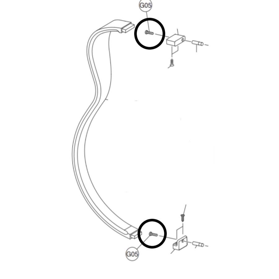 YAMAHAパーツ サイレントギター SLG200S/SLG200用 ブラケット用 +