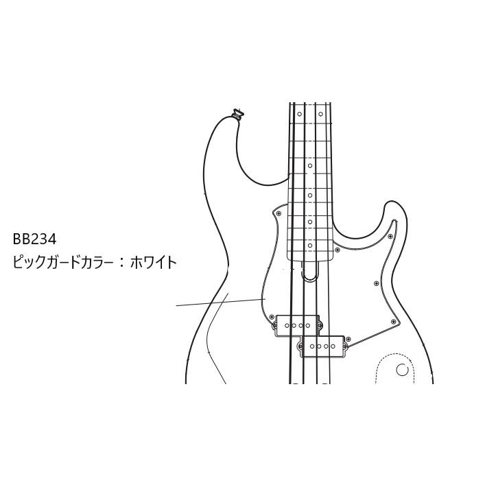 YAMAHA ヤマハパーツ 4弦ベース BB234用 ピックガード:ホワイト