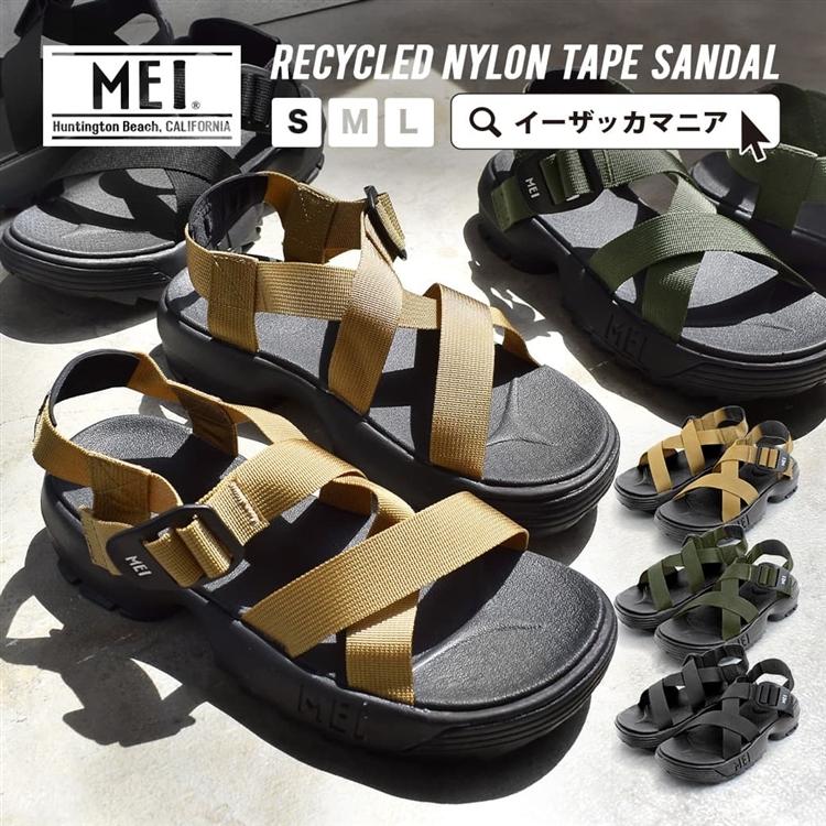 サンダル スポーツサンダル S M L レディース ウィメンズ シューズ 靴 くつ 厚底サンダル 歩きやすい Mei Sdl Mei メイ Recycled Nylon Tape Sandal イーザッカマニア Yahoo 店 通販 Yahoo ショッピング