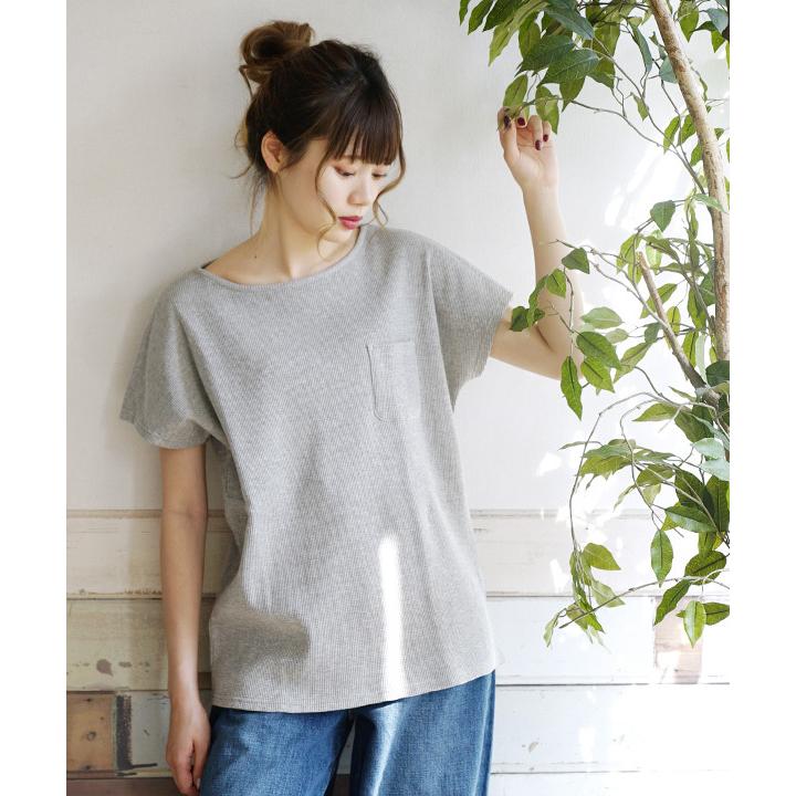 トップス ワッフル 秋 レディース カットソー サーマル 半袖 イーザッカマニア ワッフルカットソー ポケット付きプルオーバー イーザッカマニア Yahoo 店 通販 Yahoo ショッピング