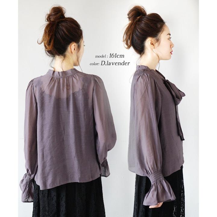 ブラウス 春 春服 春物 レディース トップス シャツ シャツブラウス ボウタイブラウス ボウタイ シフォン ボウタイ リボンタイ 2way ボウタイシフォンブラウス イーザッカマニア Yahoo 店 通販 Yahoo ショッピング