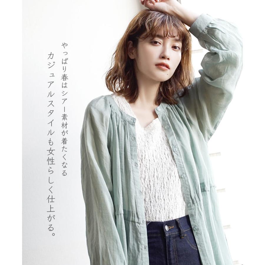 ワンピース 春 春物 マキシワンピース 膝下 長袖 羽織 ライトガウン ゆったり シースルー Zootie ズーティー シアー ドロスト ガウン ワンピース イーザッカマニア Yahoo 店 通販 Yahoo ショッピング