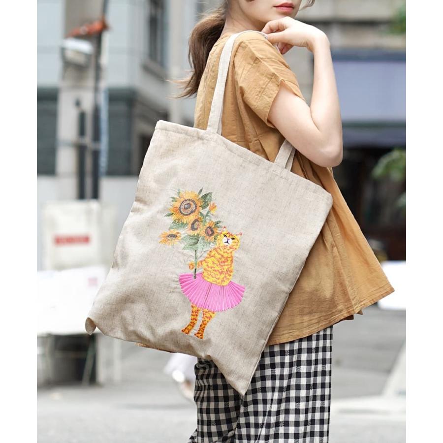 トートバッグ レディース バック バッグ 鞄 カバン 肩掛け 手提げ マイバッグ サブバッグ A3 A3サイズ 大きめ 大容量 夏 刺繍 ナチュラル トートバッグ イーザッカマニアストアーズ 通販 Paypayモール