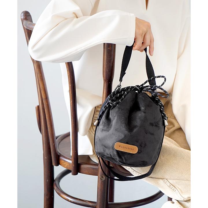 ショルダーバッグ Converse コンバース ボアポシェット レディース バッグ バック 鞄 かばん 手提げ ミニバッグ ポシェット ボア 秋 Boa Drawstring Bag イーザッカマニアストアーズ 通販 Paypayモール