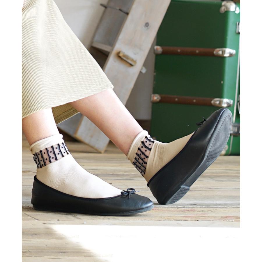 靴下 23 25cm レディース 女性用 くつ下 くつした ショートソックス シースルー 接触冷感 シアードット切り替え クルーソックス 返品交換不可 イーザッカマニアストアーズ 通販 Paypayモール