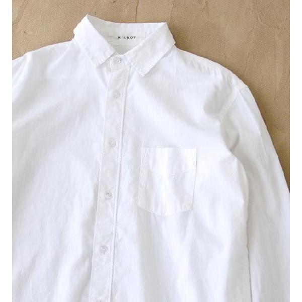 ホワイトシャツ メンズ KILROY（キルロイ） コットン生地 ベーシック 長袖｜e-zakkamania｜03