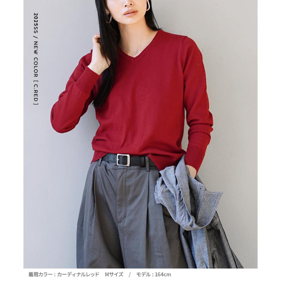 zootie ニット レディース トップス セーター Vネック 長袖 綿 zootie ニット レディース トップス セーター Vネック 長袖 綿