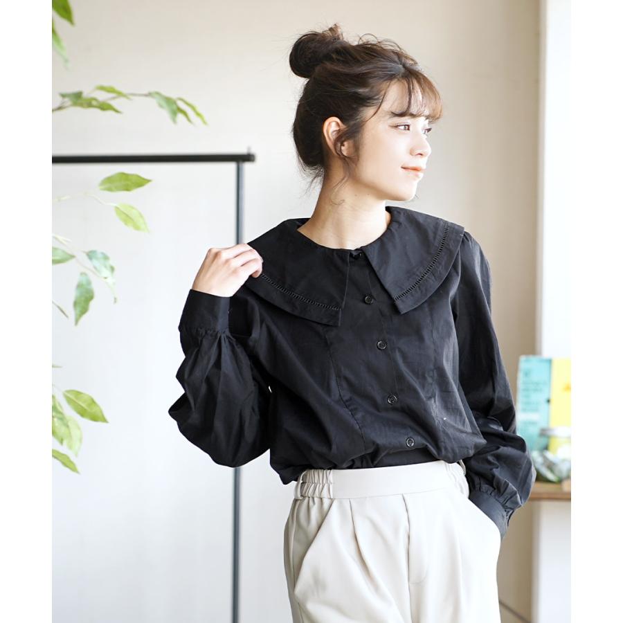 ブラウス 春 春服 春物 レディース トップス シャツ 長袖 セーラーカラー ゆったり レース セーラートップス 春 ピューリタンカラー シャツブラウス 326 イーザッカマニアストアーズ 通販 Yahoo ショッピング