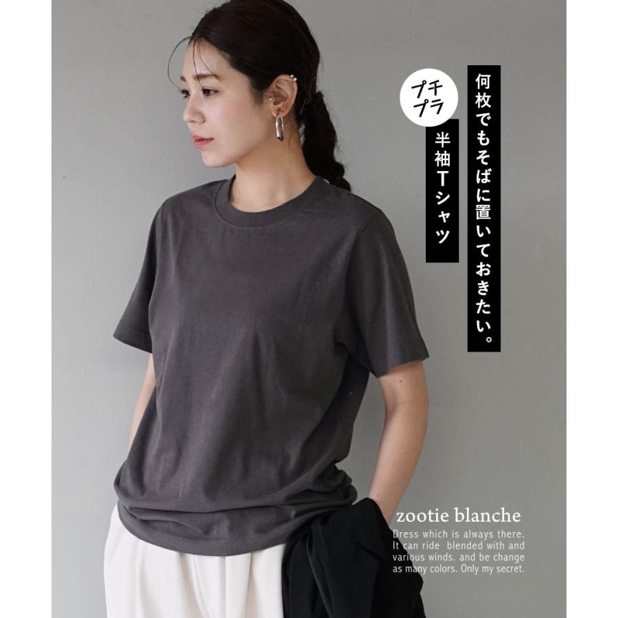 Tシャツ レディース トップス 半袖 カットソー 大きいサイズ ゆったり 5サイズから選べる プチプラ ベーシック Tシャツ｜e-zakkamania｜34