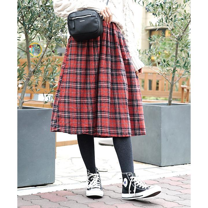 チェック スカート レディース ミモレ丈 ロング 膝丈 セットアップ ウエストゴム 綿100 コットン100 ボトムス 秋服 冬服 秋冬 イーザッカマニアストアーズ 通販 Paypayモール