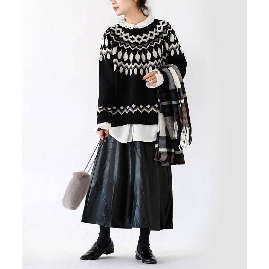 コーディネートセット レディース ニット セーター 長袖 ロングスカート ストール 大きいサイズ ほっこりニットでつくる レディカジコーデセット 返品交換不可 イーザッカマニアストアーズ 通販 Paypayモール