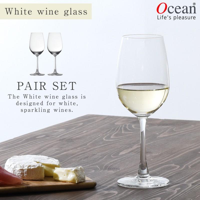 ワイングラス 2個組 白ワイングラス オーシャングラス オーシャン