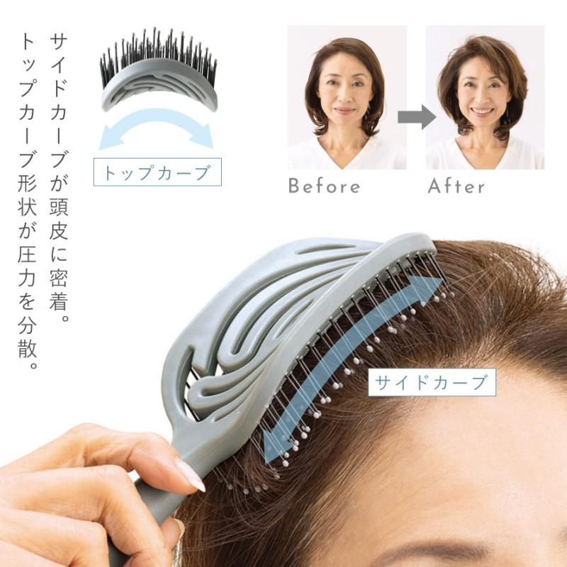 メイダイ ヘアブラシ 絡まない ボリュームアップ お風呂 速乾 頭皮