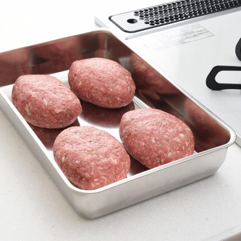 燕三条 ステンレスバット 蓋付き 保存容器 バット ざる ザル ステンレス セット 日本製 角型 キッチン 調理器具 お料理はかどる角バット・角ザルセット 1/1サイ | アーネスト | 05