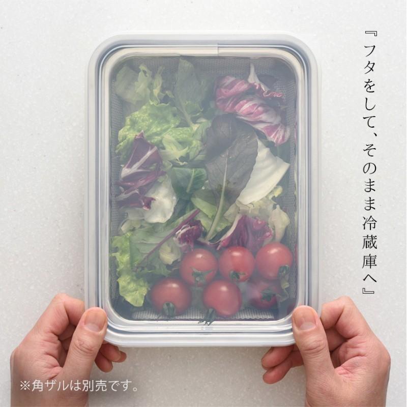 燕三条 ステンレスバット 蓋付き 保存容器 角型 キッチン 調理器具 お料理はかどる蓋付き角バット1/2サイズ | アーネスト | 08