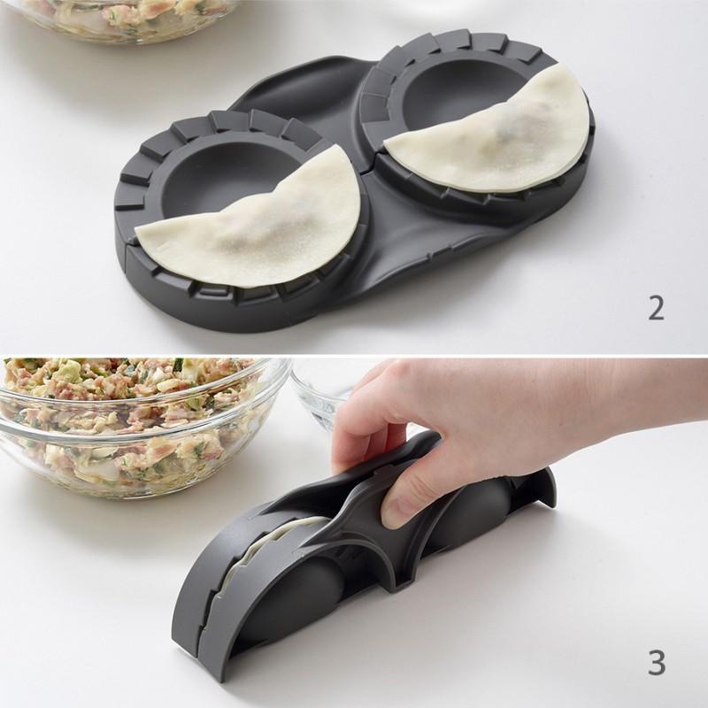 餃子包み器 餃子 包み 作り メーカー ぎょうざ ギョーザ 包み器 簡単 キッチン 調理器具 おうちでカンタン！ぎょうざメーカーダブル ...