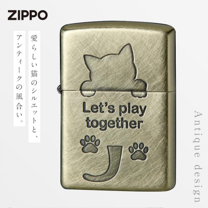 zippo 猫 かわいい ジッポ ライター プレゼント ジッポライター オシャレ 可愛い 誕生日 母の日 女性 レディース 人気 ギフト CAT SERIES｜e-zakkaya｜04